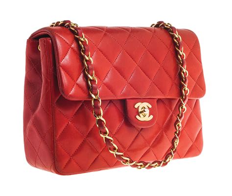 red classic chanel bag.